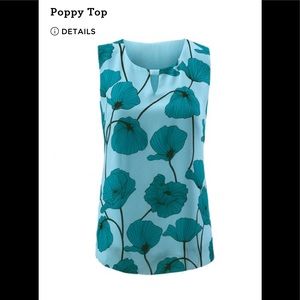 EUC CABI Poppy Top, Size M